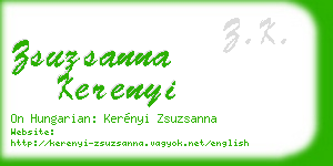 zsuzsanna kerenyi business card